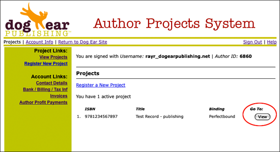 THE AUTHOR 'HOME' PAGE