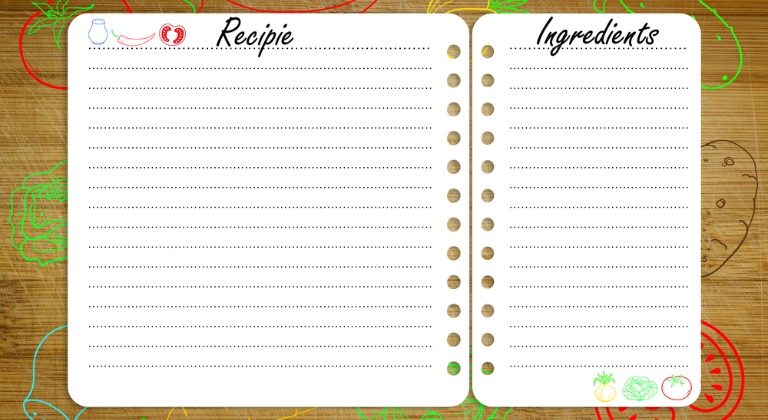 how to write a recipe